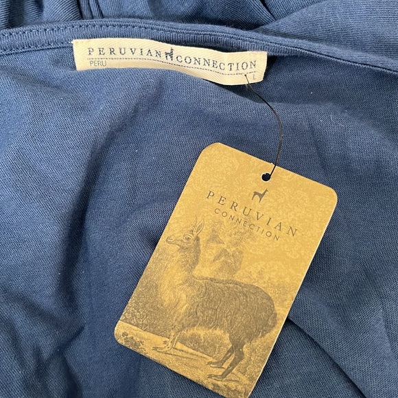 Peruvian Connection Fonteyn Indigo Wrap Dress - Picture 12 of 14